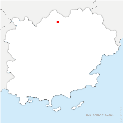carte de localisation de Bauduen