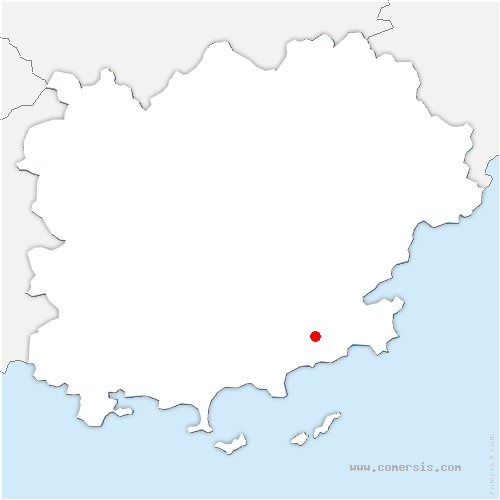 carte de localisation de Bormes-les-Mimosas