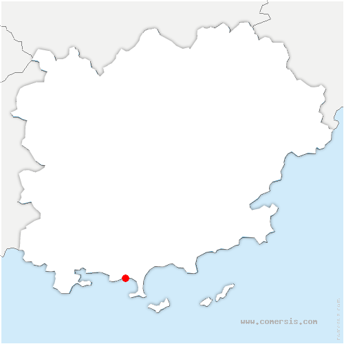 carte de localisation de Carqueiranne