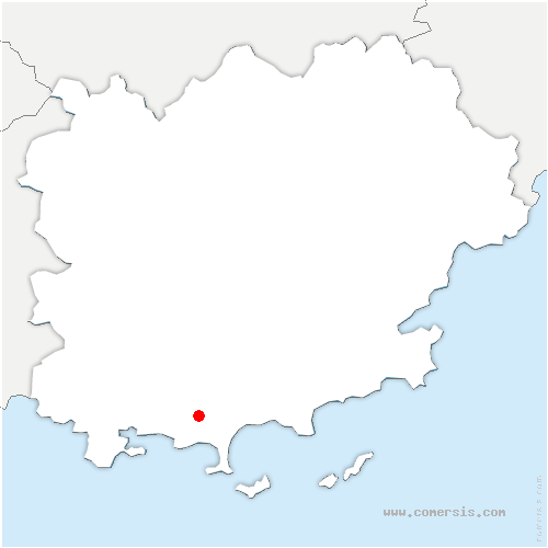 carte de localisation de Châteauneuf-Grasse