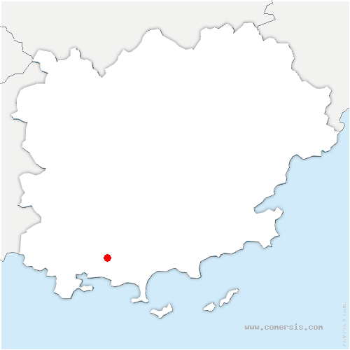 carte de localisation de la Farlède