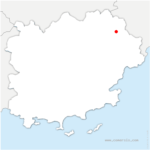 carte de localisation de Fayence
