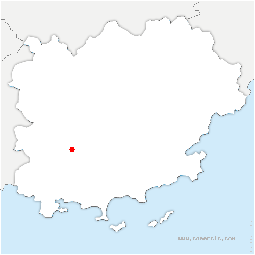 carte de localisation de Méounes-lès-Montrieux