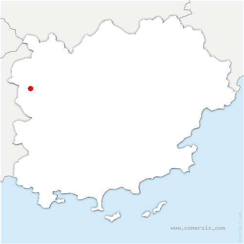 carte de localisation de Ollières