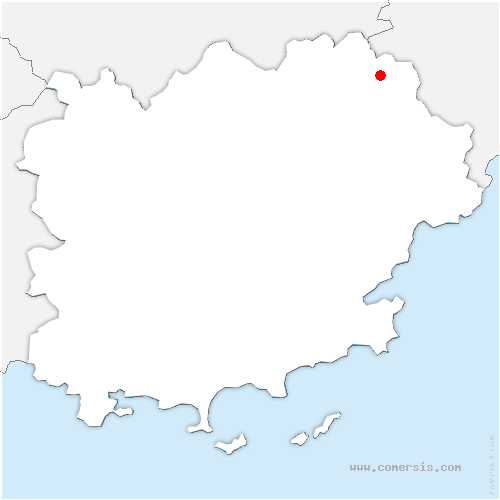 carte de localisation de la Roque-Esclapon
