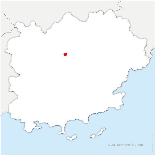 carte de localisation de Sillans-la-Cascade