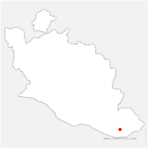 carte de localisation de la Bastidonne