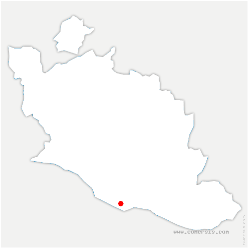 carte de localisation de Beauvoisin