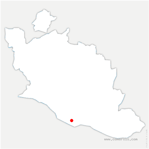 carte de localisation de Bénivay-Ollon