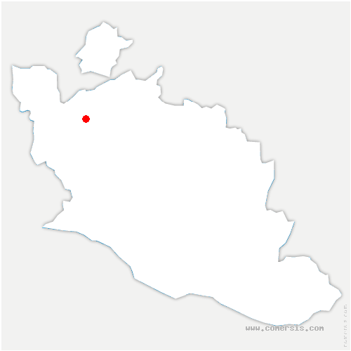 carte de localisation de Brue-Auriac