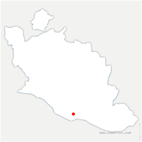 carte de localisation de Rochebrune