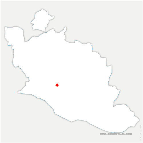carte de localisation de la Roque-sur-Pernes