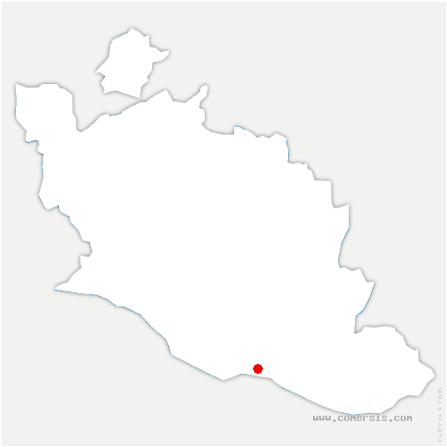 carte de localisation de Sainte-Euphémie-sur-Ouvèze