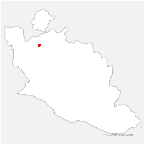 carte de localisation de Travaillan