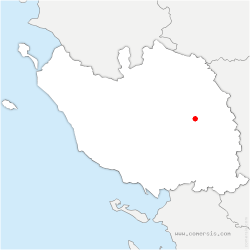 carte de localisation de Bazoges-en-Pareds