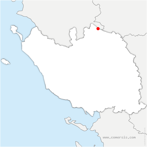 carte de localisation de la Bruffière