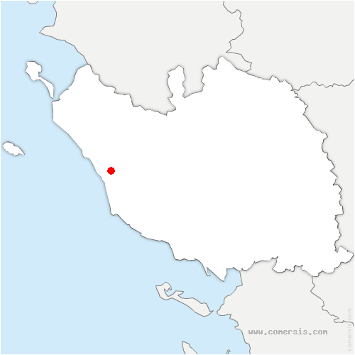 carte de localisation de la Chaize-Giraud