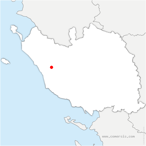 carte de localisation de Coëx
