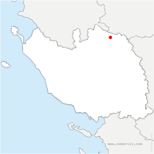 carte de localisation de Landes-Genusson