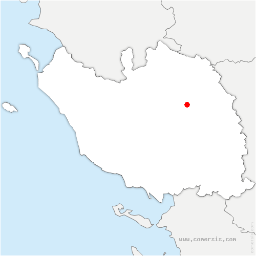 carte de localisation de Ligné