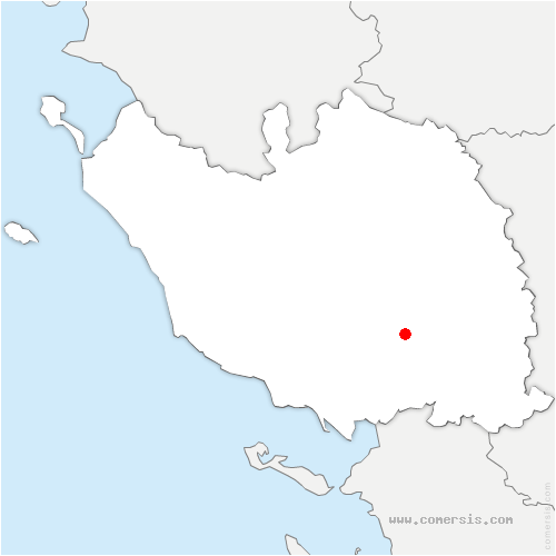carte de localisation de Saint-Étienne-de-Brillouet