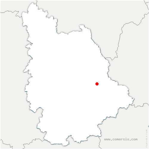 carte de localisation de Antigny