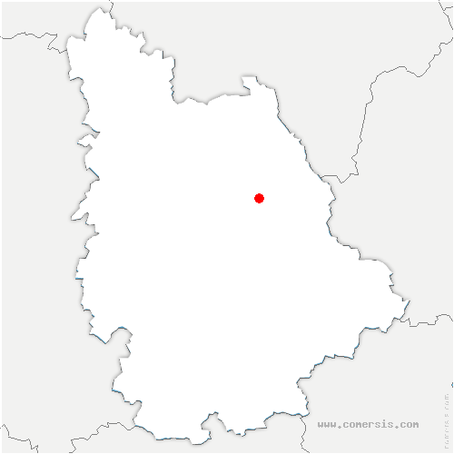 carte de localisation de Bonneuil-Matours