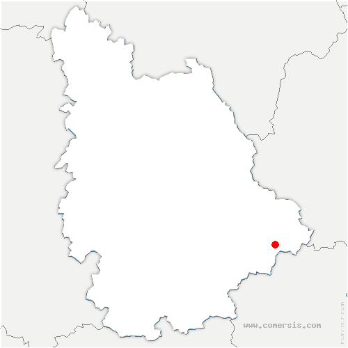 carte de localisation de Brigueil-le-Chantre