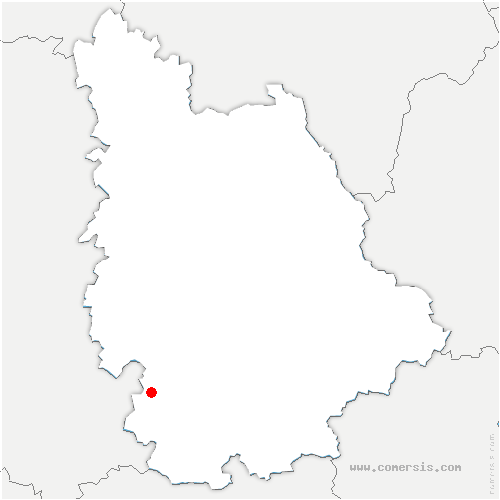 carte de localisation de Brux