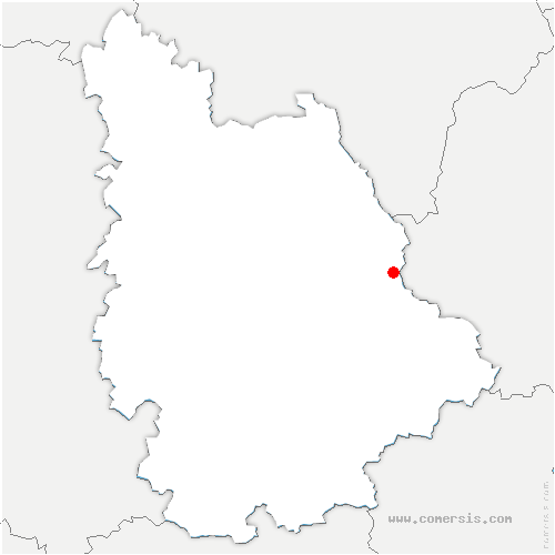 carte de localisation de la Bussière