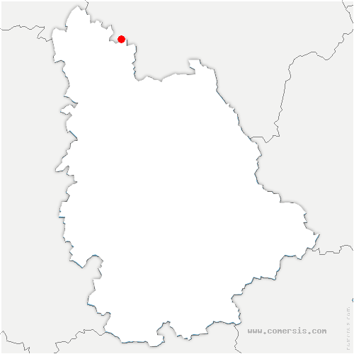 carte de localisation de Ceaux-en-Loudun