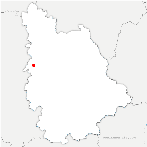 carte de localisation de Chalandray