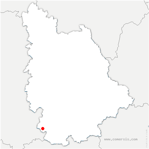 carte de localisation de Chaunay