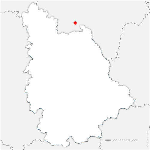 carte de localisation de Coulonges-Thouarsais