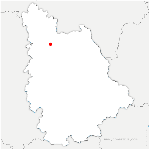 carte de localisation de Coussay