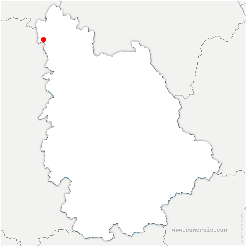 carte de localisation de Curçay-sur-Dive