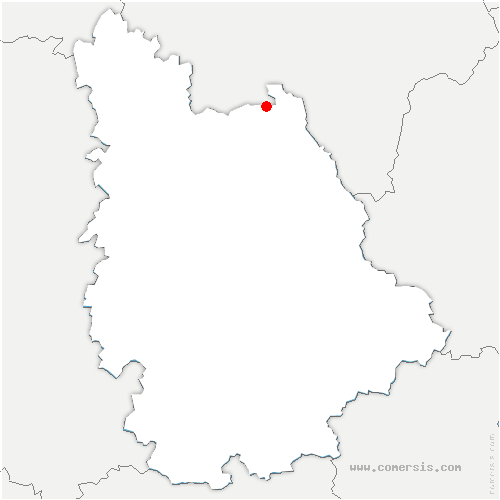 carte de localisation de Dangé-Saint-Romain