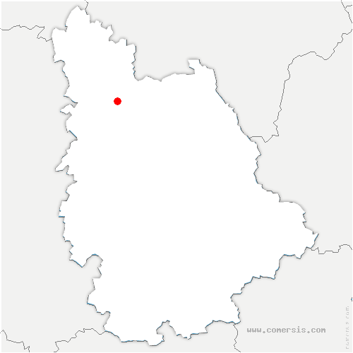 carte de localisation de Doussay