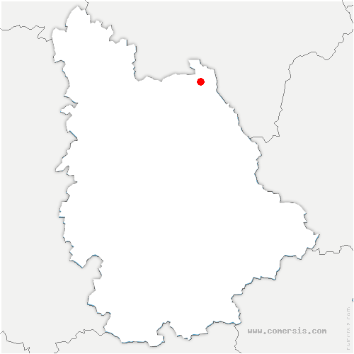 carte de localisation de Glénay