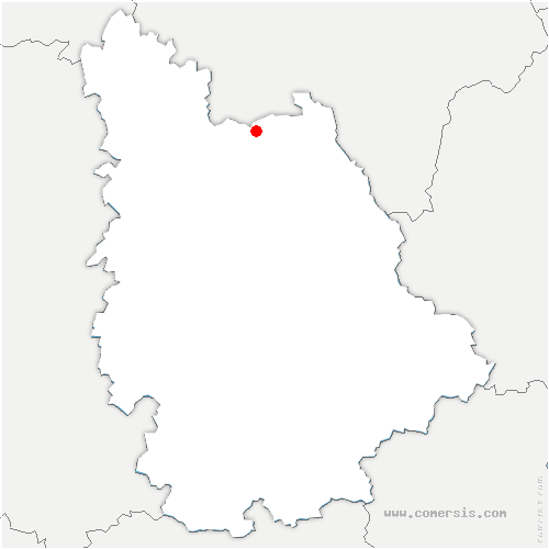 carte de localisation de Leigné-sur-Usseau
