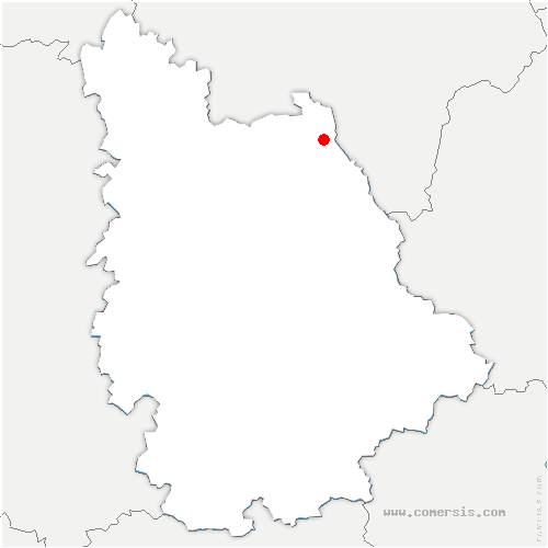 carte de localisation de Leugny