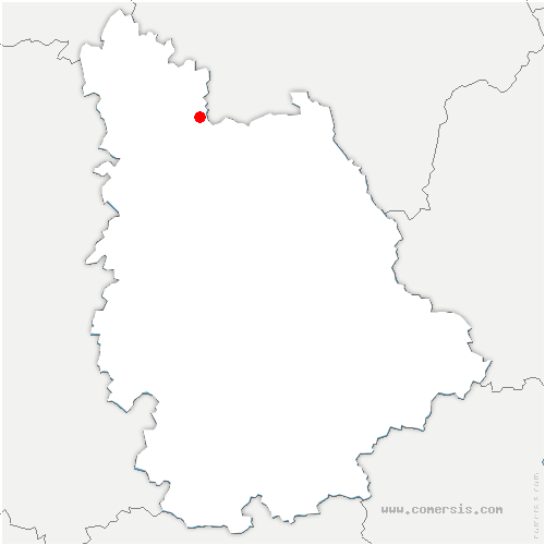 carte de localisation de Nueil-sous-Faye