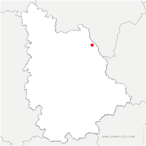 carte de localisation de Pressigny