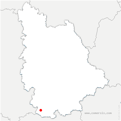 carte de localisation de Saint-Gaudent