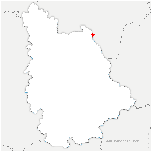 carte de localisation de Saint-Rémy-sur-Creuse