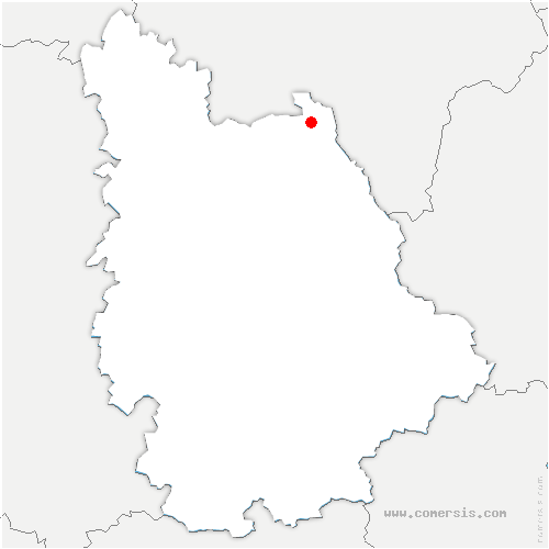 carte de localisation de Saint-Varent