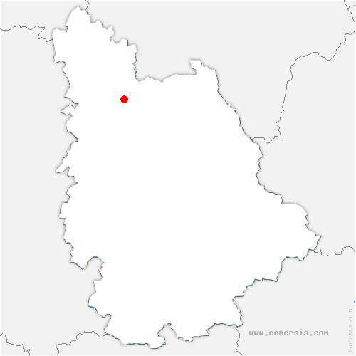 carte de localisation de Savigny-sous-Faye