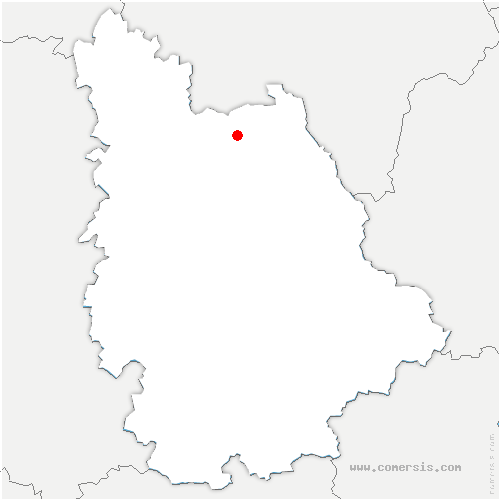 carte de localisation de Thuré