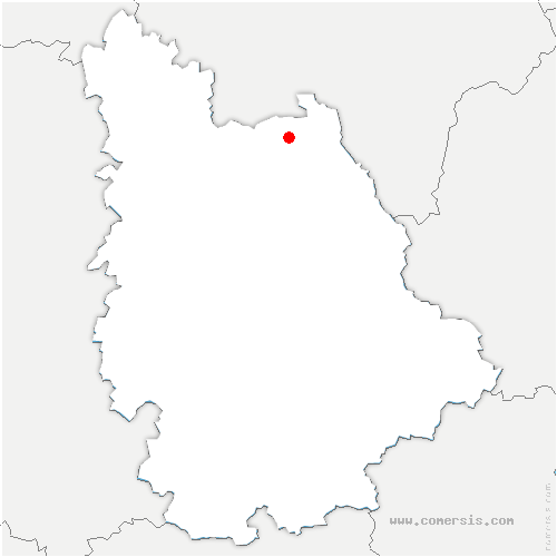 carte de localisation de Vaux-sur-Vienne