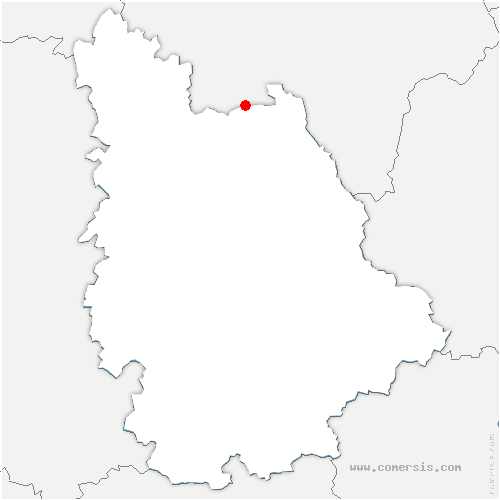 carte de localisation de Vellèches